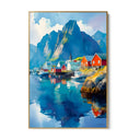 Quadro Stampa su Tela Montagne nella Luce - CupidoDesign
