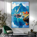 Quadro Stampa su Tela Montagne nella Luce - CupidoDesign
