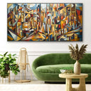 Quadro Stampa su Tela Mosaico urbano - CupidoDesign