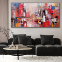 Quadro Stampa su Tela Movimenti di colore - CupidoDesign