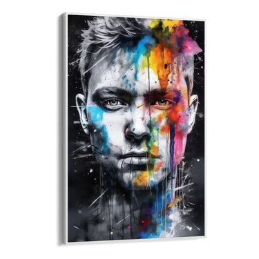Quadro Stampa su Tela Multicolor Portrait - CupidoDesign