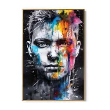 Quadro Stampa su Tela Multicolor Portrait - CupidoDesign