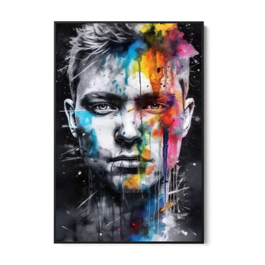 Quadro Stampa su Tela Multicolor Portrait - CupidoDesign