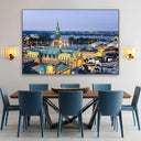 Quadro Stampa su Tela Municipio di Amburgo, Germania - CupidoDesign