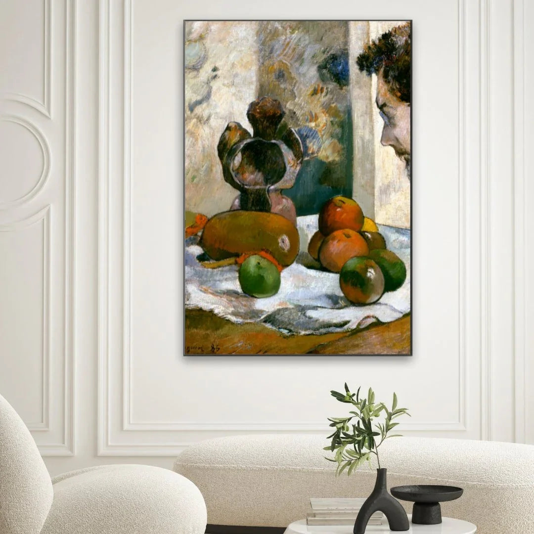 Quadro Stampa su Tela Natura morta con profilo di Laval, Paul Gauguin - CupidoDesign