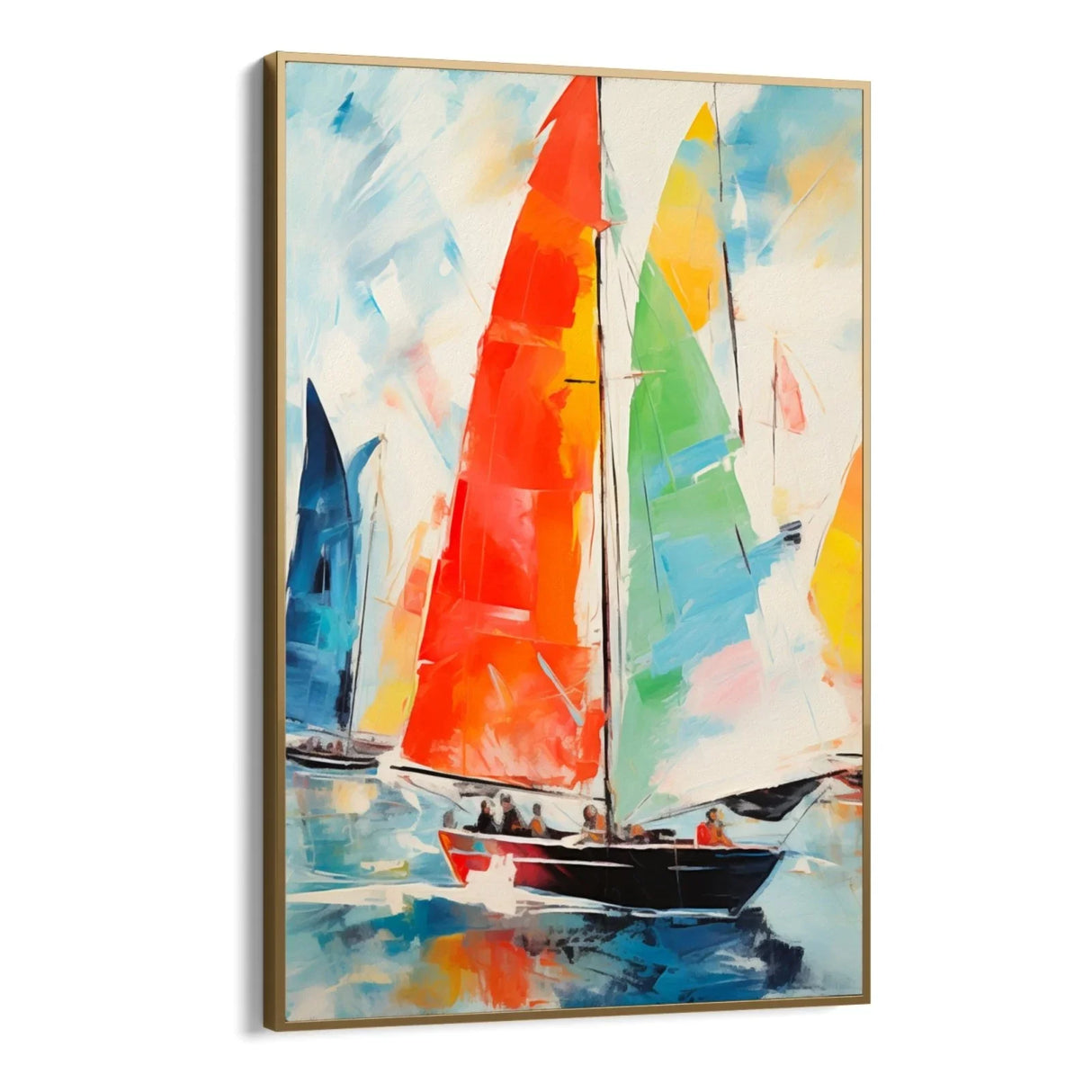 Quadro Stampa su Tela Navigando nei Colori - CupidoDesign
