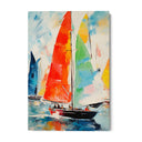 Quadro Stampa su Tela Navigando nei Colori - CupidoDesign