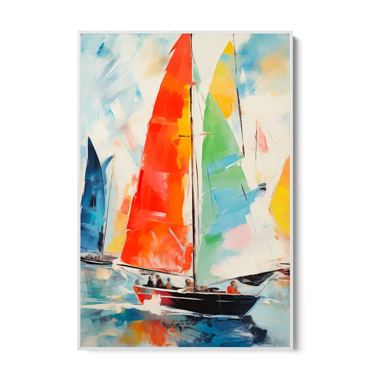 Quadro Stampa su Tela Navigando nei Colori - CupidoDesign