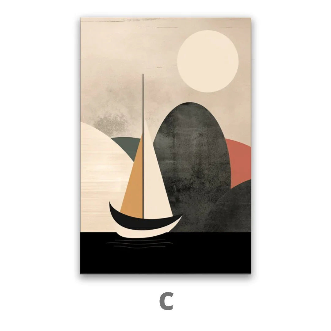 Quadro Stampa su Tela Navigando nell'astrazione - CupidoDesign