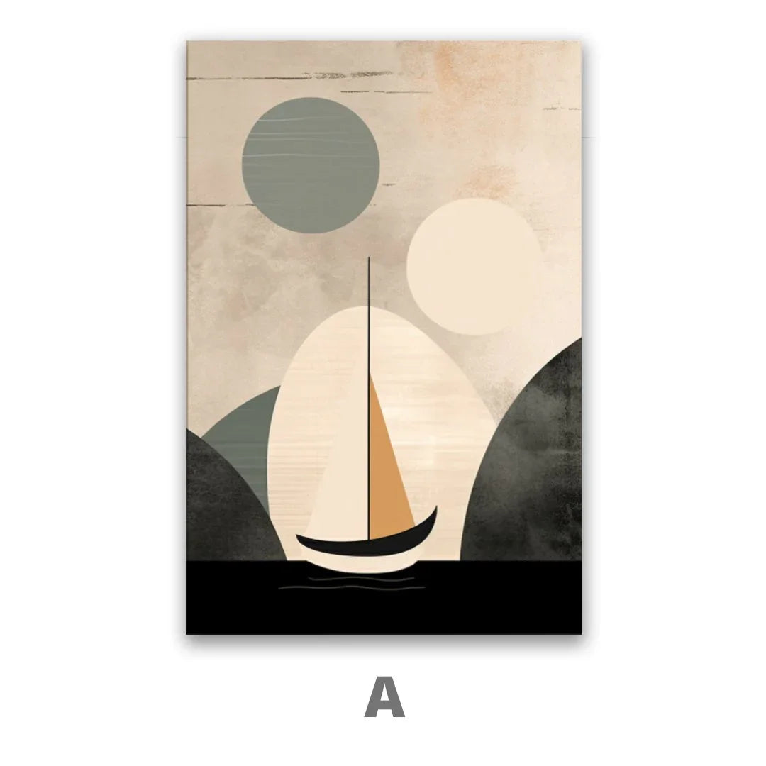 Quadro Stampa su Tela Navigando nell'astrazione - CupidoDesign