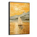 Quadro Stampa su Tela Navigando verso il tramonto - CupidoDesign