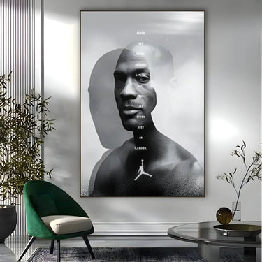 Quadro Stampa su Tela Never say Never - CupidoDesign