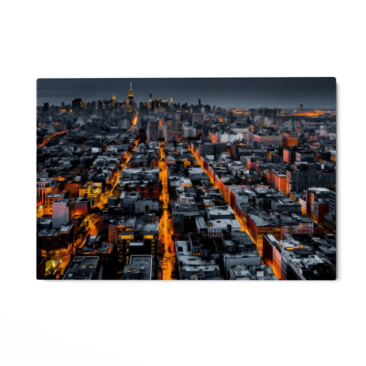 Quadro Stampa su Tela New York Illuminata - CupidoDesign