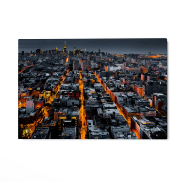 Quadro Stampa su Tela New York Illuminata - CupidoDesign