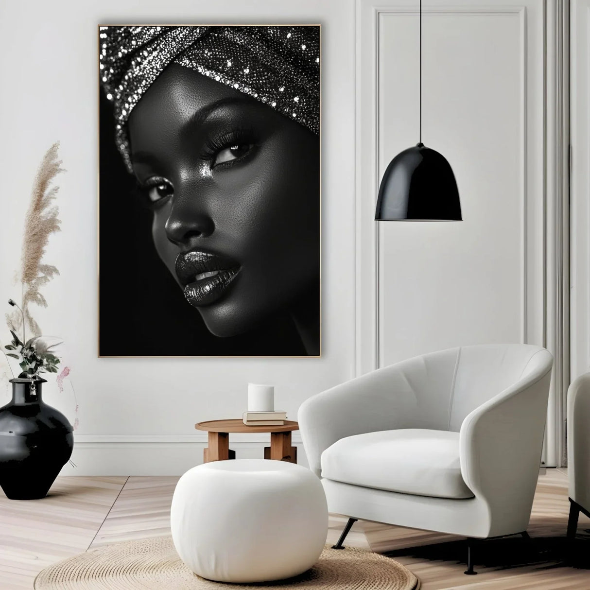 Quadro Stampa su Tela Noir Femminile - CupidoDesign