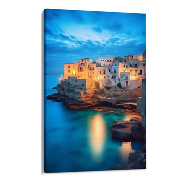 Quadro Stampa su Tela Notte mediterranea - CupidoDesign