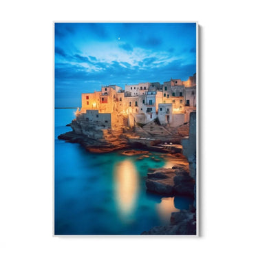 Quadro Stampa su Tela Notte mediterranea - CupidoDesign
