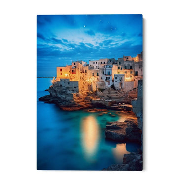 Quadro Stampa su Tela Notte mediterranea - CupidoDesign