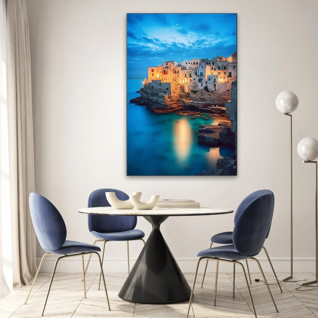 Quadro Stampa su Tela Notte mediterranea - CupidoDesign