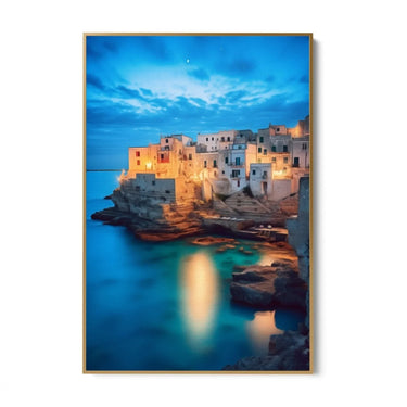 Quadro Stampa su Tela Notte mediterranea - CupidoDesign