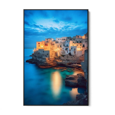 Quadro Stampa su Tela Notte mediterranea - CupidoDesign
