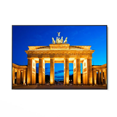 Quadro Stampa su Tela Notte sulla Porta di Brandeburgo, Berlino - CupidoDesign