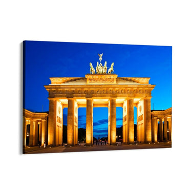 Quadro Stampa su Tela Notte sulla Porta di Brandeburgo, Berlino - CupidoDesign