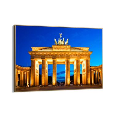 Quadro Stampa su Tela Notte sulla Porta di Brandeburgo, Berlino - CupidoDesign