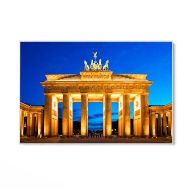 Quadro Stampa su Tela Notte sulla Porta di Brandeburgo, Berlino - CupidoDesign