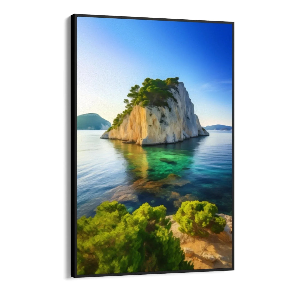 Quadro Stampa su Tela Oasi oceanica - CupidoDesign