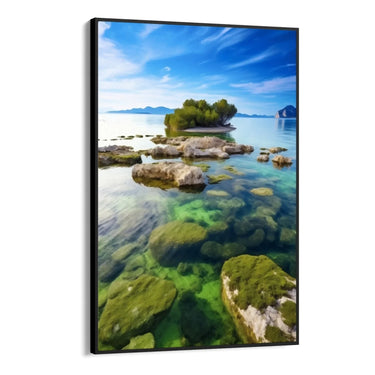 Quadro Stampa su Tela Oasi oceanica - CupidoDesign