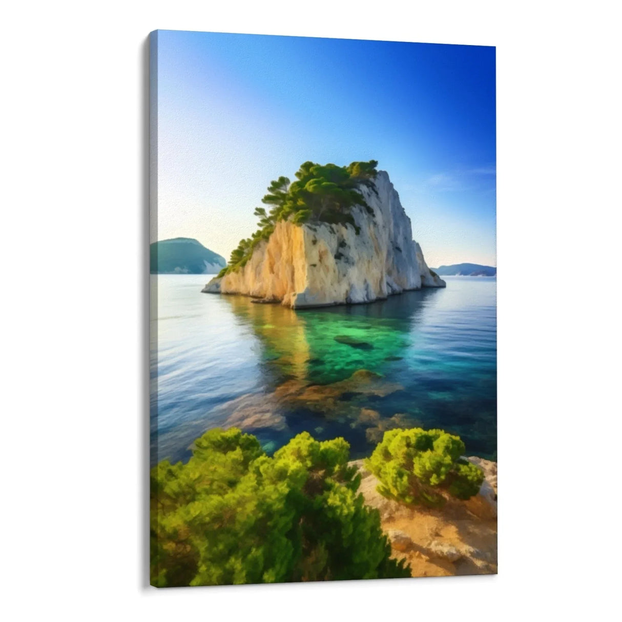 Quadro Stampa su Tela Oasi oceanica - CupidoDesign