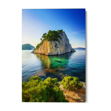 Quadro Stampa su Tela Oasi oceanica - CupidoDesign
