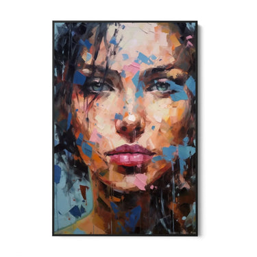 Quadro Stampa su Tela Occhi di ghiaccio - CupidoDesign