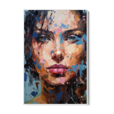 Quadro Stampa su Tela Occhi di ghiaccio - CupidoDesign