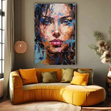 Quadro Stampa su Tela Occhi di ghiaccio - CupidoDesign