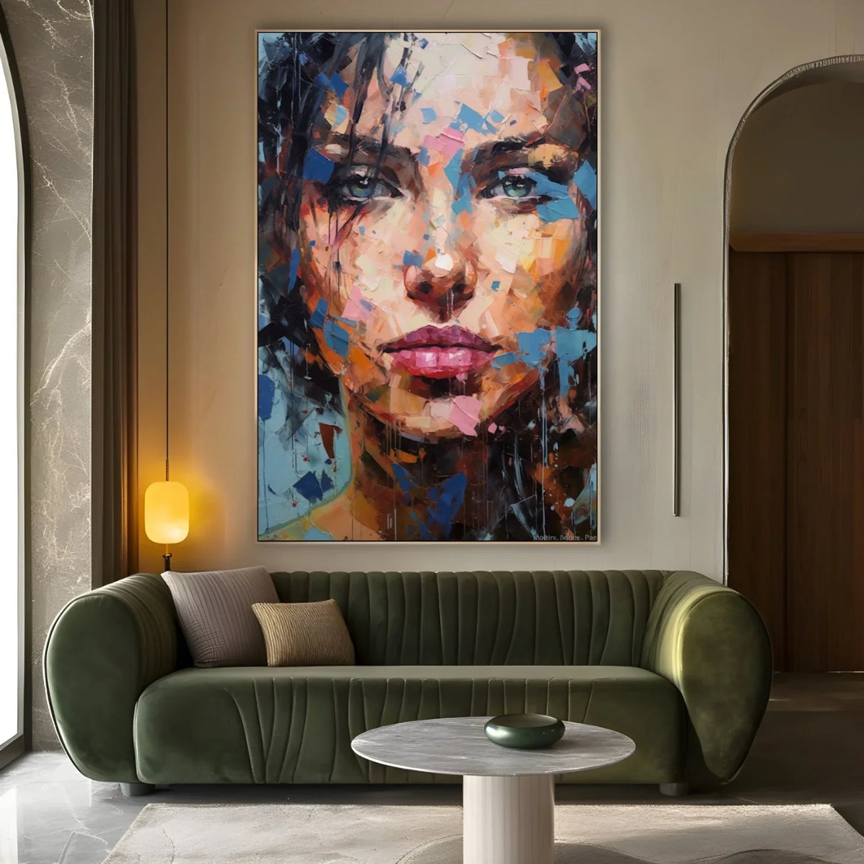 Quadro Stampa su Tela Occhi di ghiaccio - CupidoDesign