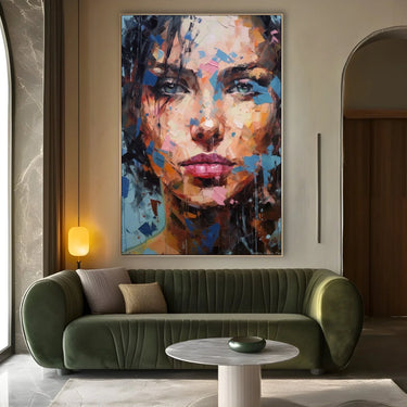 Quadro Stampa su Tela Occhi di ghiaccio - CupidoDesign