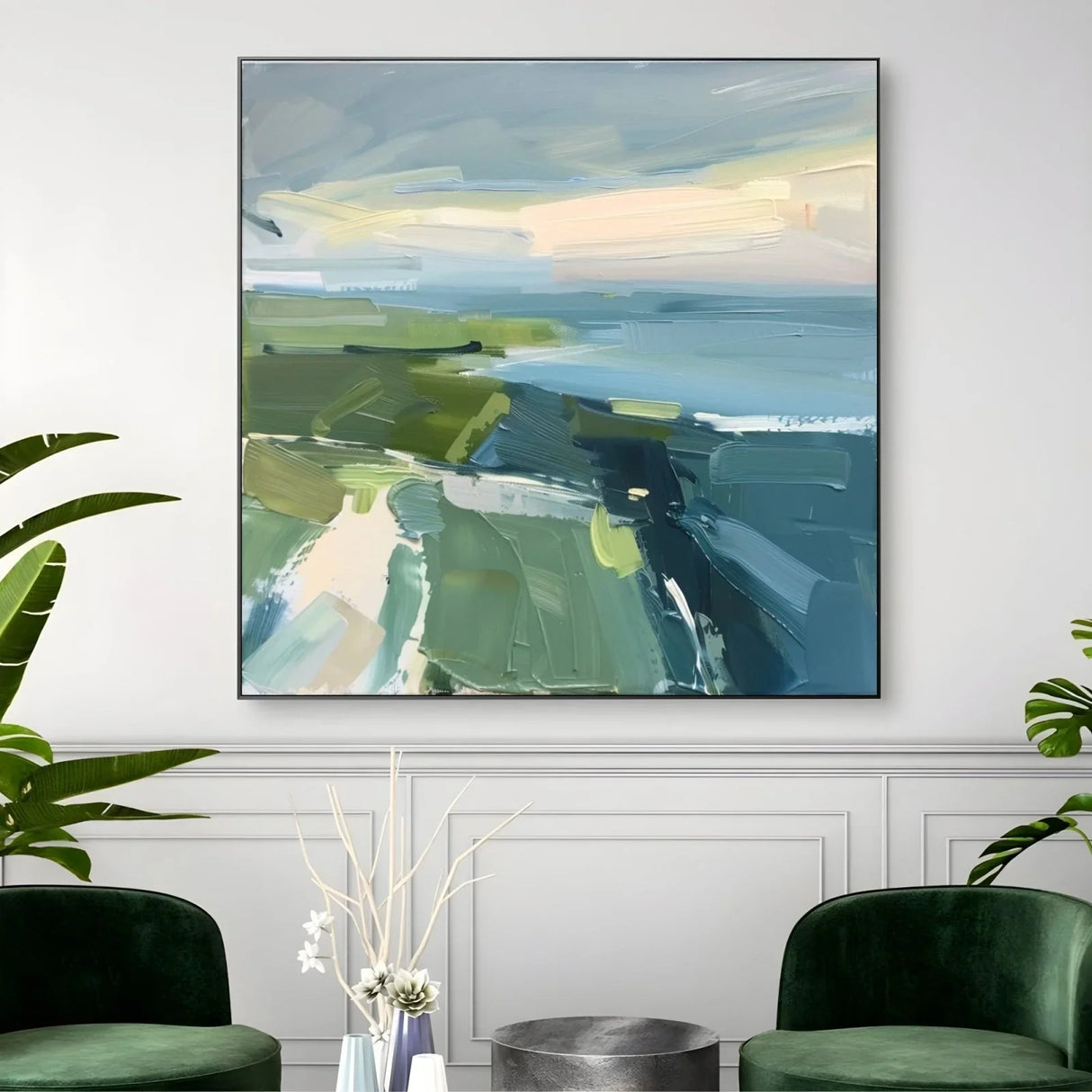 Quadro Stampa su Tela Oceano e Praterie - CupidoDesign
