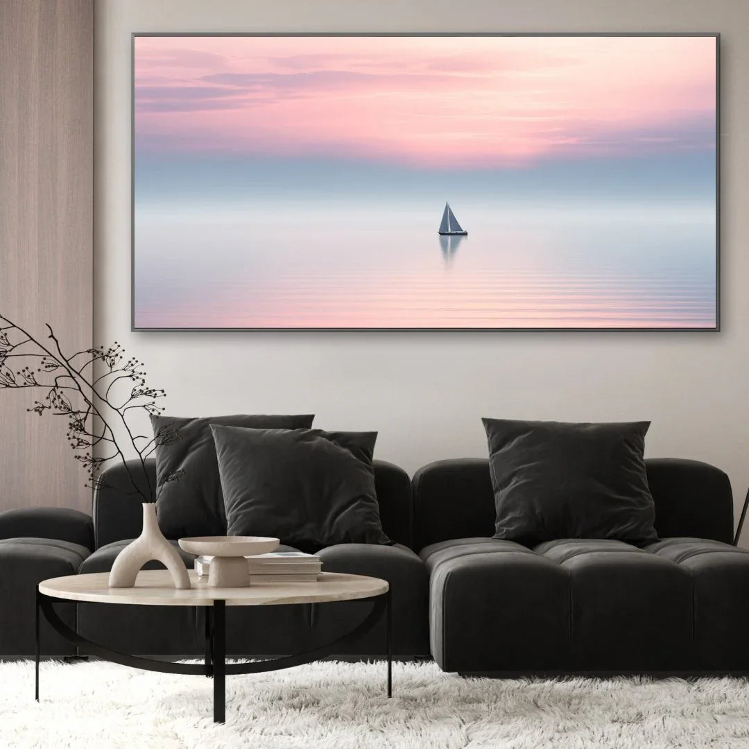 Quadro Stampa su Tela Oltre l'Orizzonte - CupidoDesign