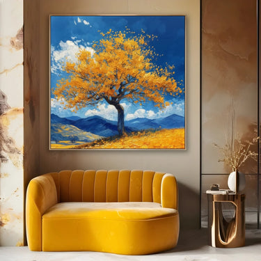 Quadro Stampa su Tela Ombra d'oro - CupidoDesign