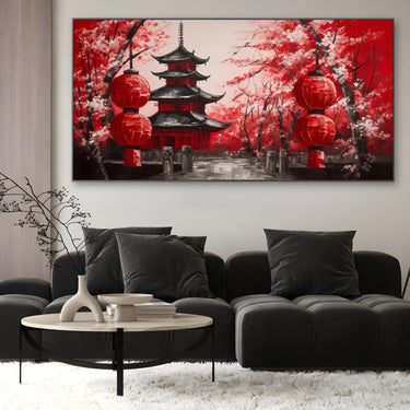 Quadro Stampa su Tela Ombre del Tempio Antico - CupidoDesign