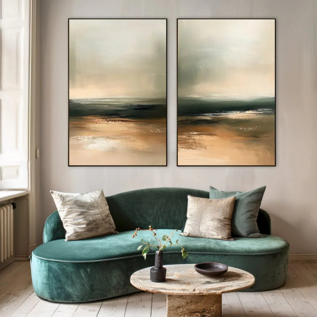 Quadro Stampa su Tela Ombre Dorate - CupidoDesign