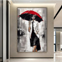 Quadro Stampa su Tela Ombrello Rosso - CupidoDesign