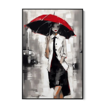 Quadro Stampa su Tela Ombrello Rosso - CupidoDesign