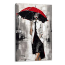 Quadro Stampa su Tela Ombrello Rosso - CupidoDesign