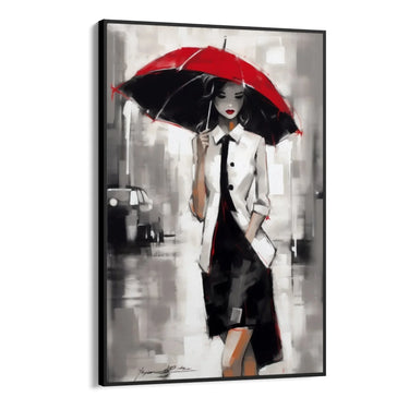 Quadro Stampa su Tela Ombrello Rosso - CupidoDesign
