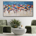 Quadro Stampa su Tela Ombrelloni colorati - CupidoDesign