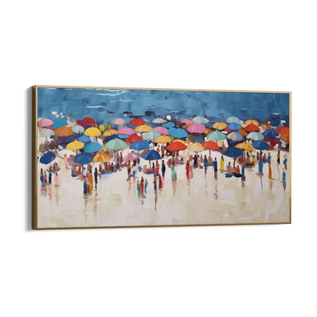 Quadro Stampa su Tela Ombrelloni colorati - CupidoDesign