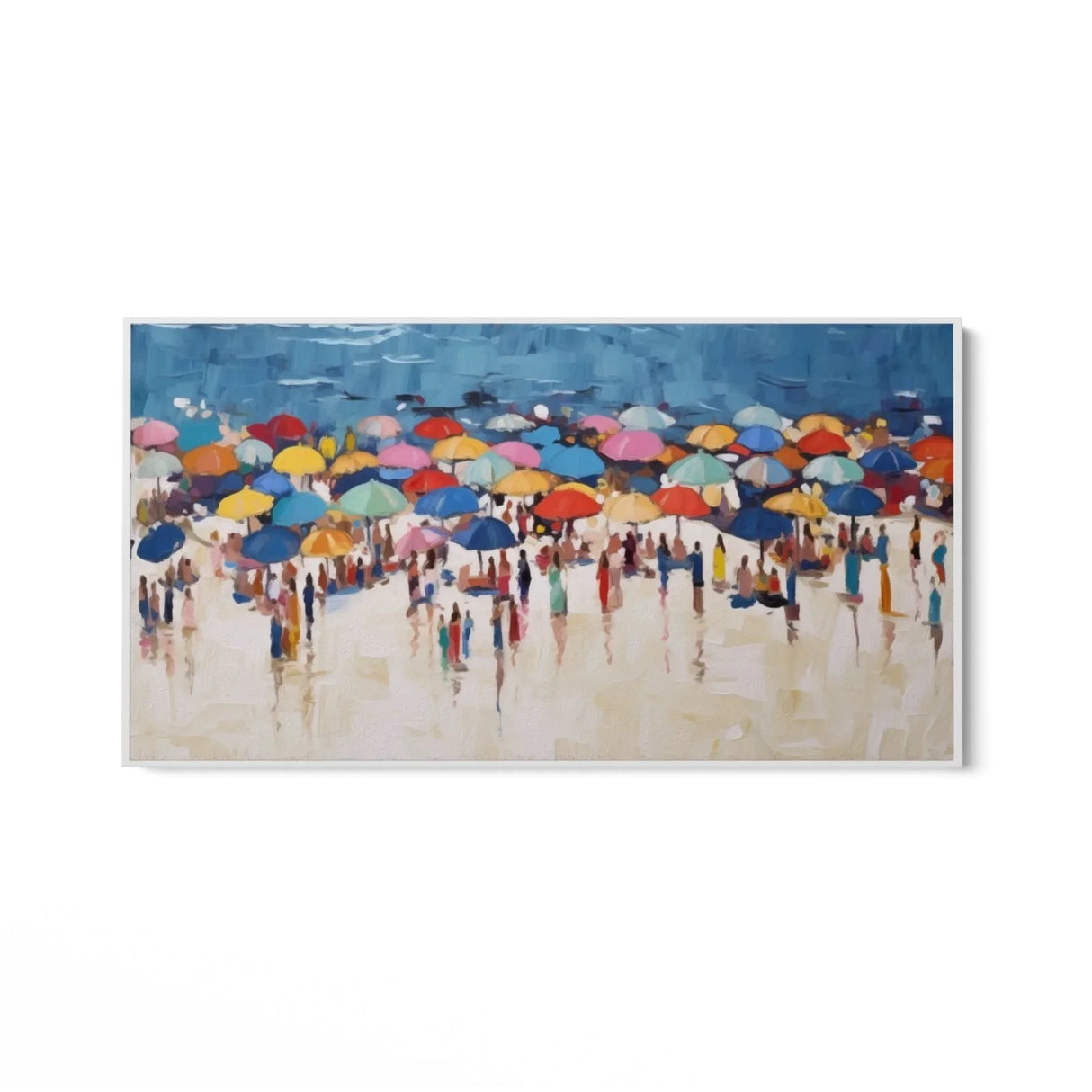Quadro Stampa su Tela Ombrelloni colorati - CupidoDesign